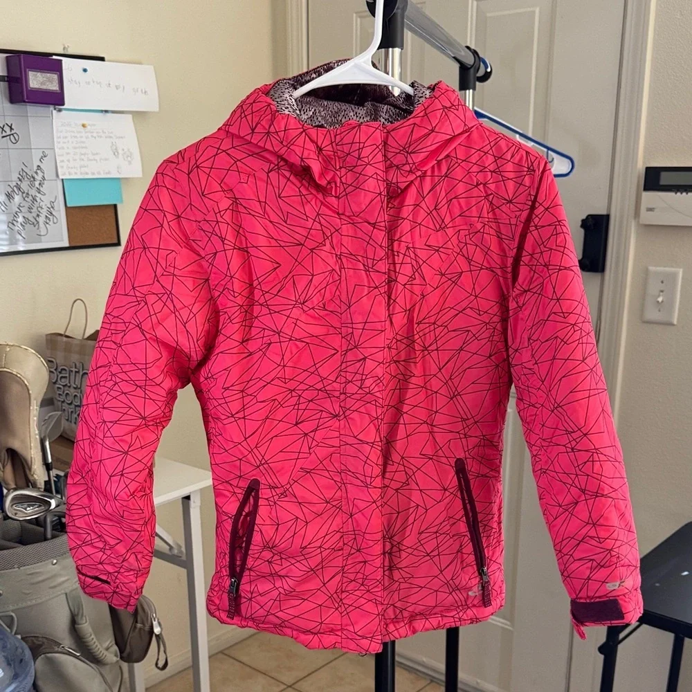 Champion M (7-8) Kids Pink Geometric Jacket